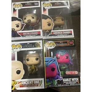 Lot of 4 Funko Pop Doctor Strange Wanda Vision All Brand New & Sealed Marvel